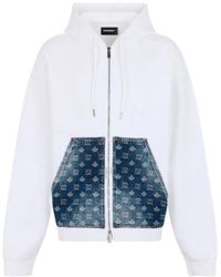 DSquared² - D2 Monogram Relax Fit Zipped Hoodie - Lyst