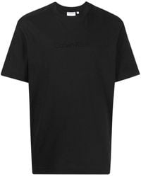 Calvin Klein - Logo-embroidered Short-sleeve T-shirt - Lyst