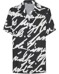 Balmain - Camisa con eslogan estampado - Lyst