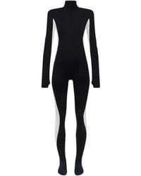 DSquared² - Skiers Jersey Panelled High-Neck Jumpsuit - Lyst