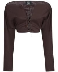 ‎Taller Marmo - Blouse Mila Desert À Lacets - Lyst