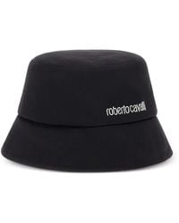 Roberto Cavalli - Logo-Embroidered Bucket Hat - Lyst