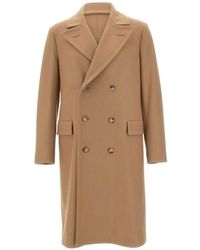 Boglioli - Manteau Croisé À Revers Pointus - Lyst