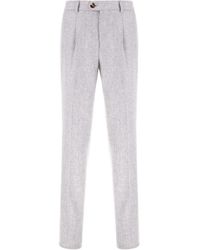 Brunello Cucinelli - プリーツ ウールパンツ - Lyst