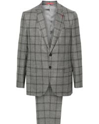 Isaia - Plaid-check Single-breasted Suit - Lyst