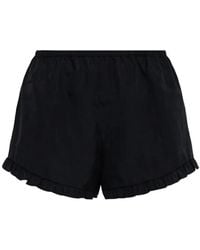Hunza G - Frill Mini Shorts - Lyst