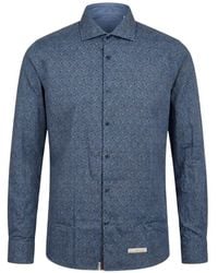 Tintoria Mattei 954 - Floral-Print Long-Sleeve Shirt - Lyst