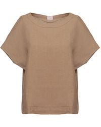 Emme - Linen Short-Sleeve Blouse - Lyst