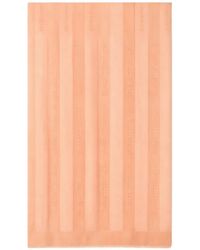 Elisabetta Franchi - Viscose And Modal Foulard Scarf With Jacquard Stripes - Lyst