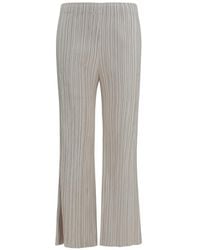 GONGDID DESIGN - Plissé-Effect Palazzo Pants - Lyst