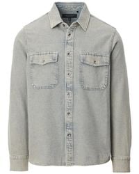 Rag & Bone - Button-Down Denim Shirt - Lyst