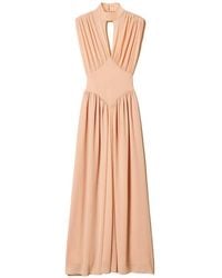 Twinset - Gathering-Detail Maxi Dress - Lyst