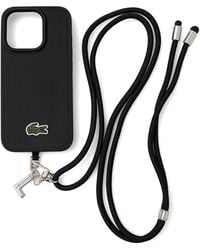 Lacoste - Croc-Motif Iphone 15 Pro Case - Lyst