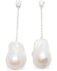 Completedworks - Pearl Drop Earrings - Lyst