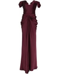 Ana Radu - Vestido largo con detalle drapeado - Lyst