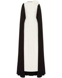 Valentino Garavani - Cady Couture Kleid mit Cape-Effekt - Lyst