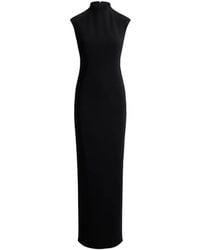 Ralph Lauren - Stretch Cady Mockneck Maxi Gown - Lyst