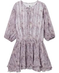 B+ AB - Floral-Print Mini Dress - Lyst