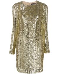 Max Mara - Sequin Embroidered Fitted Dress - Lyst