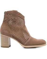 Nero Giardini - Perforated Leather Boots - Lyst