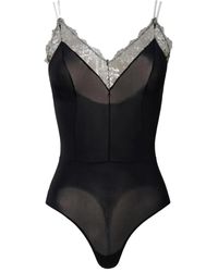 Twinset - Body con encaje de tul - Lyst