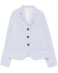 Aspesi - Blazer A Rayas Con Botones - Lyst