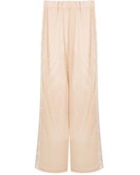 Olympiah - Lace-trim Wide-leg Trousers - Lyst