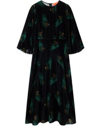 La DoubleJ - Sorella Printed Midi Dress - Lyst