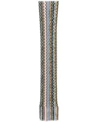 Missoni - Zigzag-Knit Fringed Scarf - Lyst