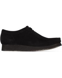 clarks wallabees black sale