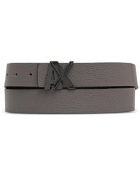 ARMANI EXCHANGE - Logo-Buckle Belt - Lyst
