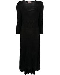 Twinset - Open-Knit Midi Dress - Lyst