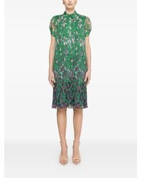 Nissa - Floral-Print Pleated Midi Dress - Lyst