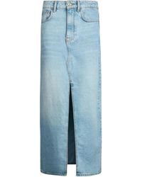 Liu Jo - Denim Maxi Skirt - Lyst