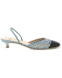 Francesco Russo - Sling Back Heeled Pumps - Lyst