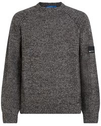 KARL LAGERFELD - Wool-Blend Mélange Sweater - Lyst