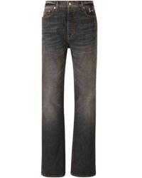 Rhude - Jeans Met Knoopsluiting En Riemlus - Lyst