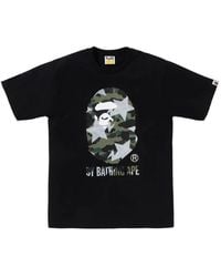 A Bathing Ape - Ape Head Camouflage-Print T-Shirt - Lyst