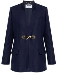 Moschino - Sakko Mit Ellenbogen-Patch - Lyst