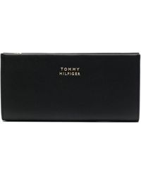 Tommy Hilfiger - Logo-plaque Leather Wallet - Lyst