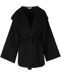 Hevò - Montedorodw Belted Hooded Coat - Lyst
