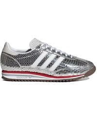 adidas - Sl 72 Og Snakeskin-Effect Sneakers - Lyst