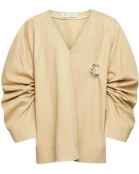 JW Anderson - Oversized Cotton Shirt - Lyst