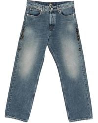 HTC - Stud-Embellishment Jeans - Lyst