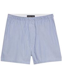 Brooks Brothers - Micro-Stripe Cotton Boxer Shorts - Lyst