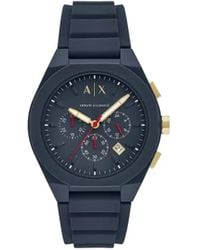 ARMANI EXCHANGE - Reloj de 44 mm con cara redonda - Lyst