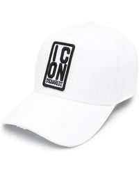 DSquared² - Icon Logo-Embroidered Baseball Cap - Lyst