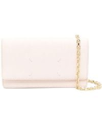 Maison Margiela - Recicla Leren Portemonnee Met Ketting - Lyst