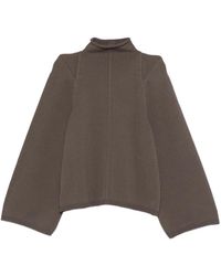 Rick Owens - Funnel-Neck Wool Sweater - Lyst