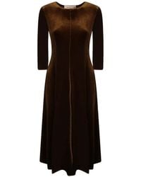 Blanca Vita - Velvet Midi Dress - Lyst